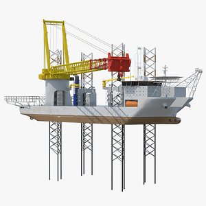 Self-Lifting Floating Construction Vessel
