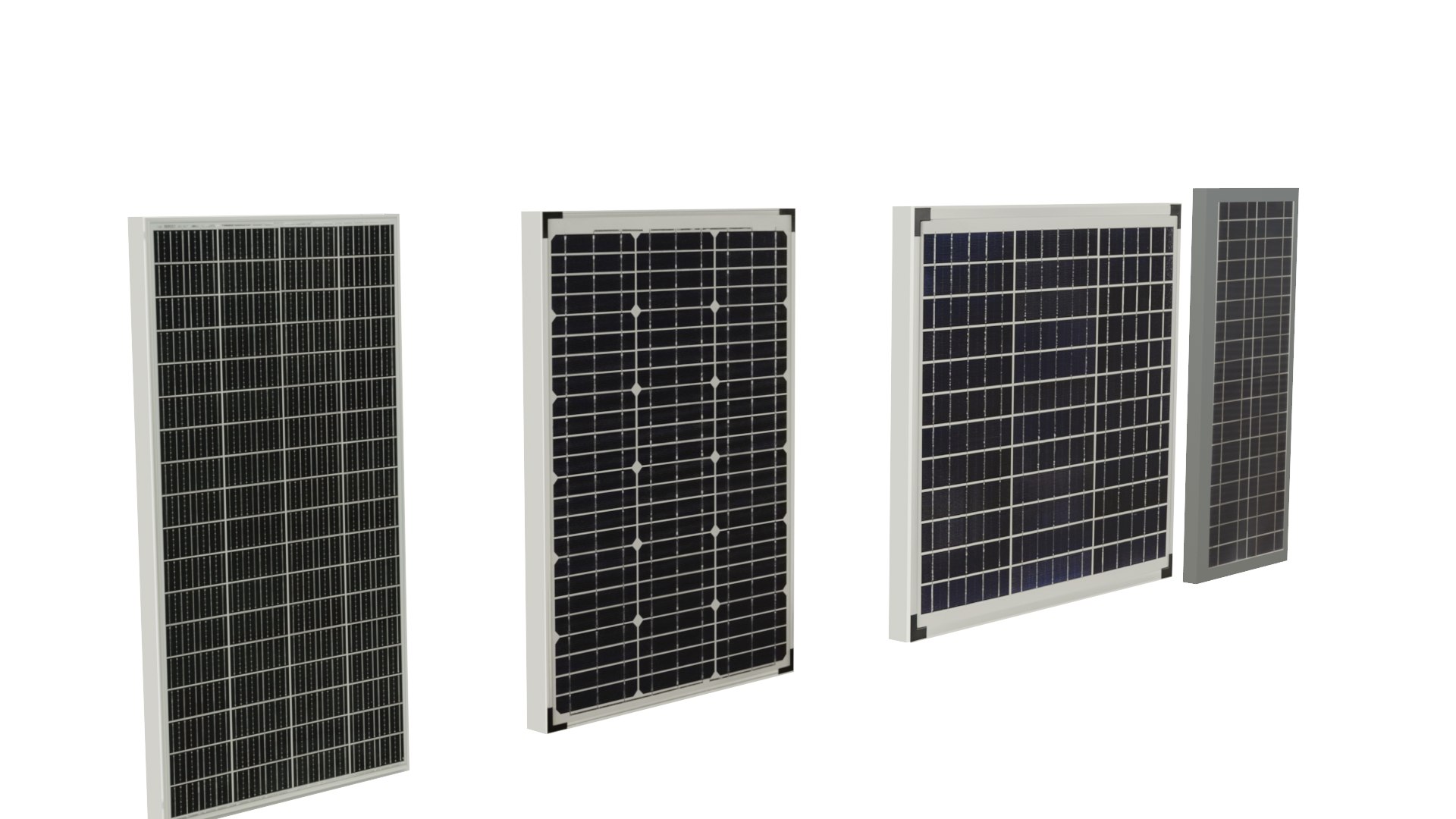 Solar Panels Collection 3D Model - TurboSquid 2146966