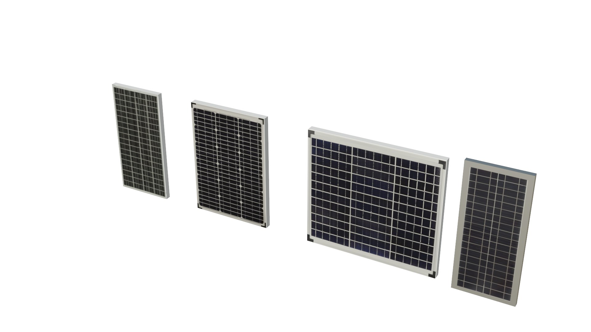 Solar Panels Collection 3D Model - TurboSquid 2146966