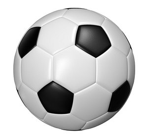 3D Soccer Ball PBR