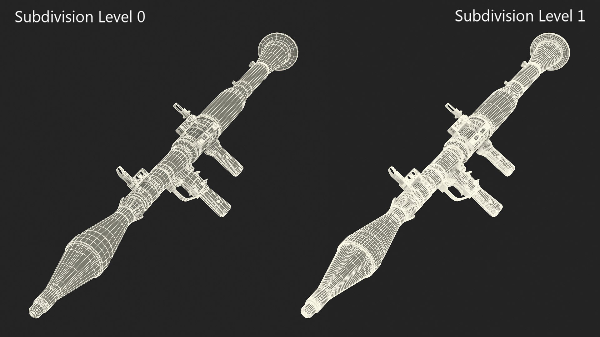 3D RPG-7 Rocket Propelled Grenade Launcher https://p.turbosquid.com/ts-thumb/rB/xFaXMn/Vt/rpg7rocketpropelledgrenadelauncher3dsmodel020/jpg/1710790550/1920x1080/fit_q87/f926cb2d0522ed32d61ba4a91f8047d55ca56250/rpg7rocketpropelledgrenadelauncher3dsmodel020.jpg