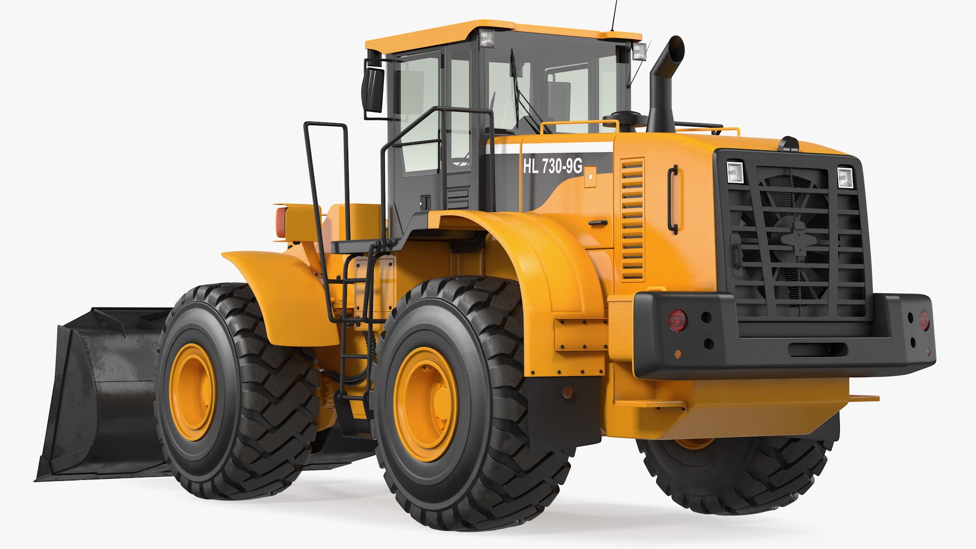 Hyundai HL730 Front End Loader 3D model preview