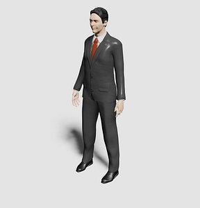 Casual male OBJ 3D model