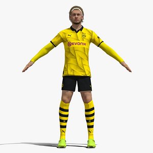 T-Pose Rigged Julian Brandt Borussia Dortmund 3D model
