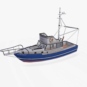fishing boat pbr 3D model