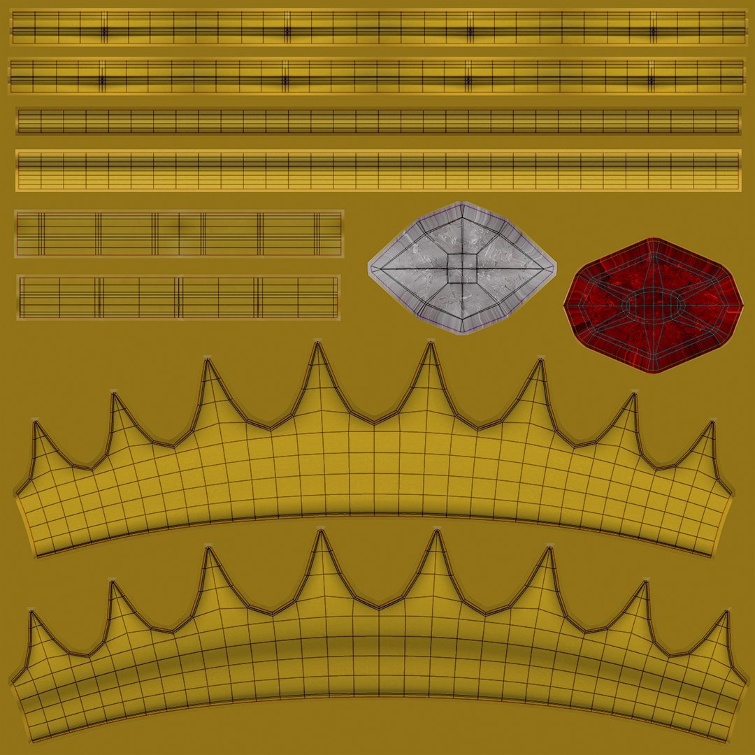 Crown Set 3d Model