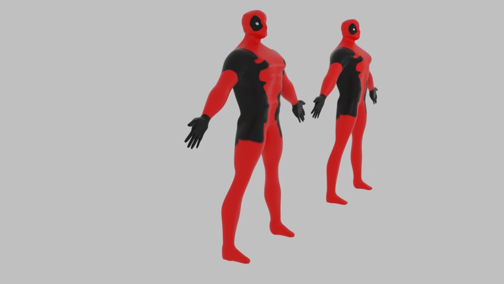 3d Cartoon Deadpool Model