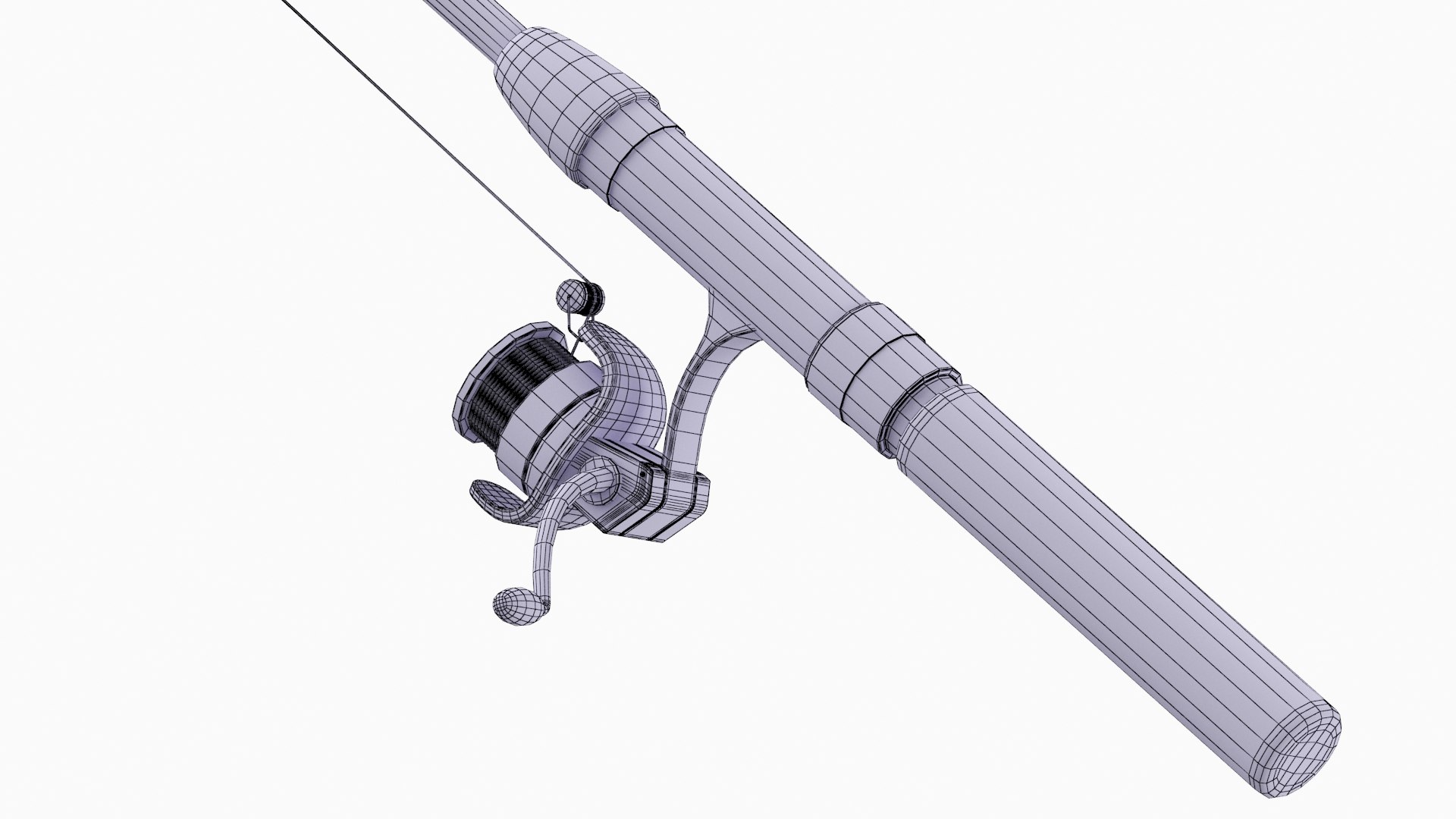 3D Fishing Pole 02 - TurboSquid 2116361