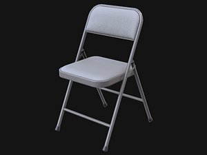 3D Folding Chair PBR Low Poly