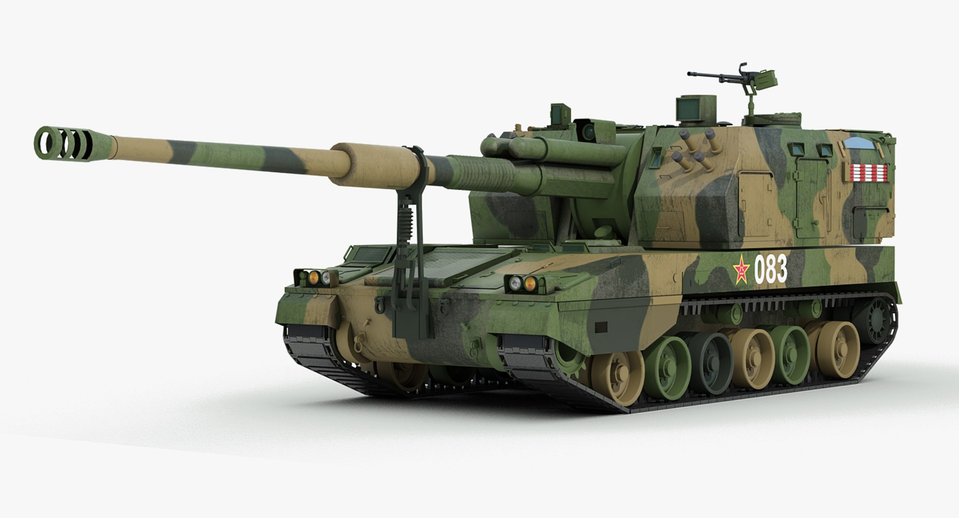 chinese plz 05 howitzer 3d model