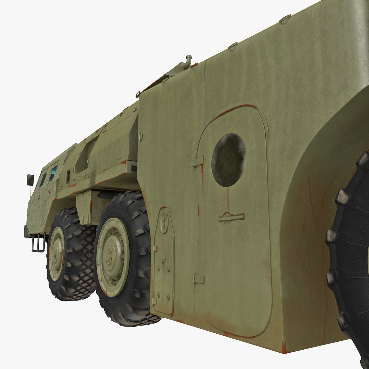 3d Model Of Scud Missile Launcher Maz-543