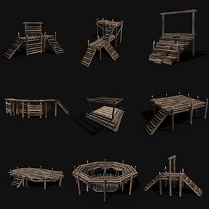 3D ARENA FIGHT BATTLE MEDIEVAL WAR FIGHTING TRAP BUILDER COLLECTION