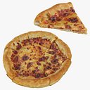Colección de pizzas con queso