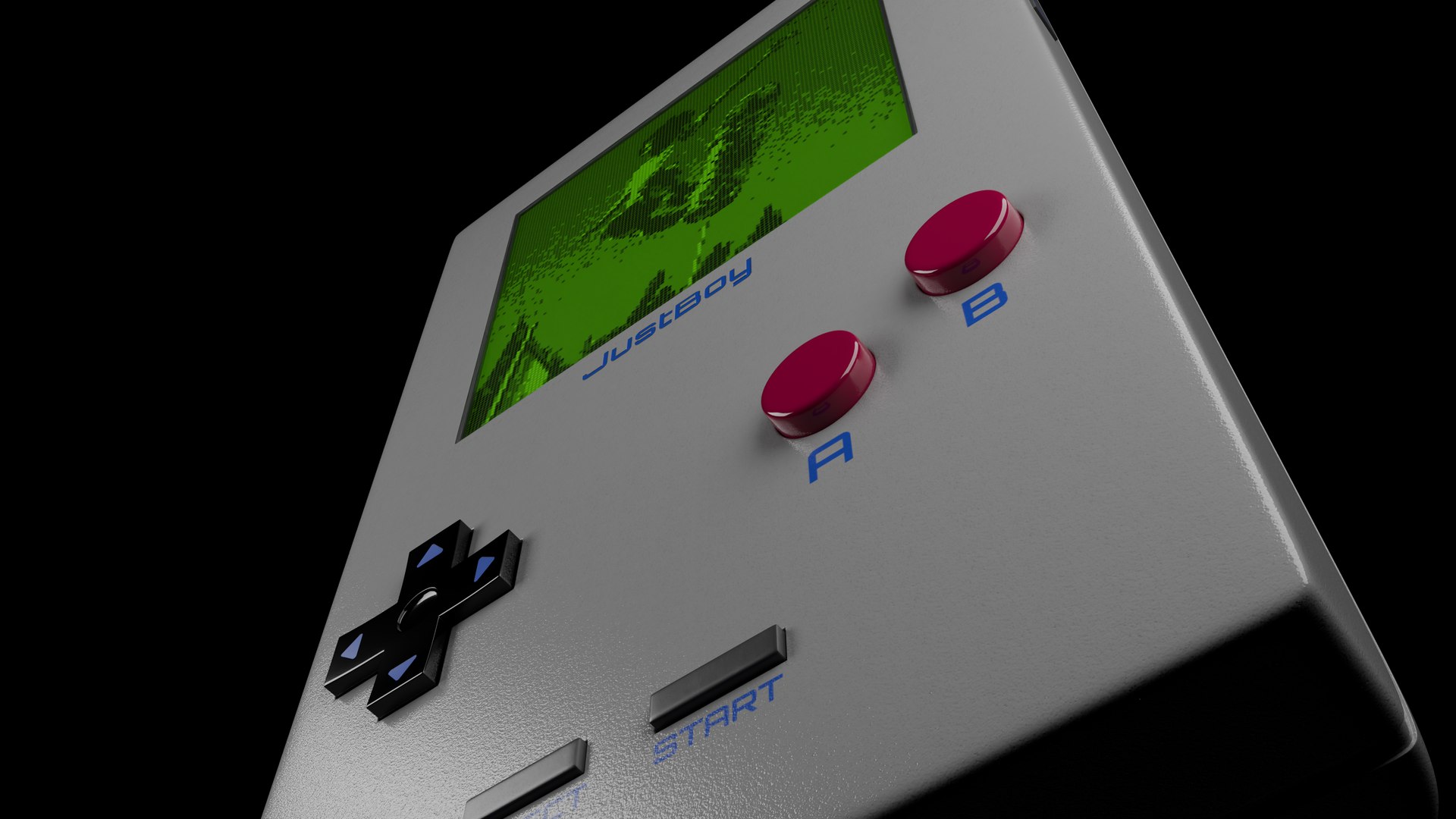 3D Model JustBoy Console Gameboy Alternative Handheld 4k Resolution ...
