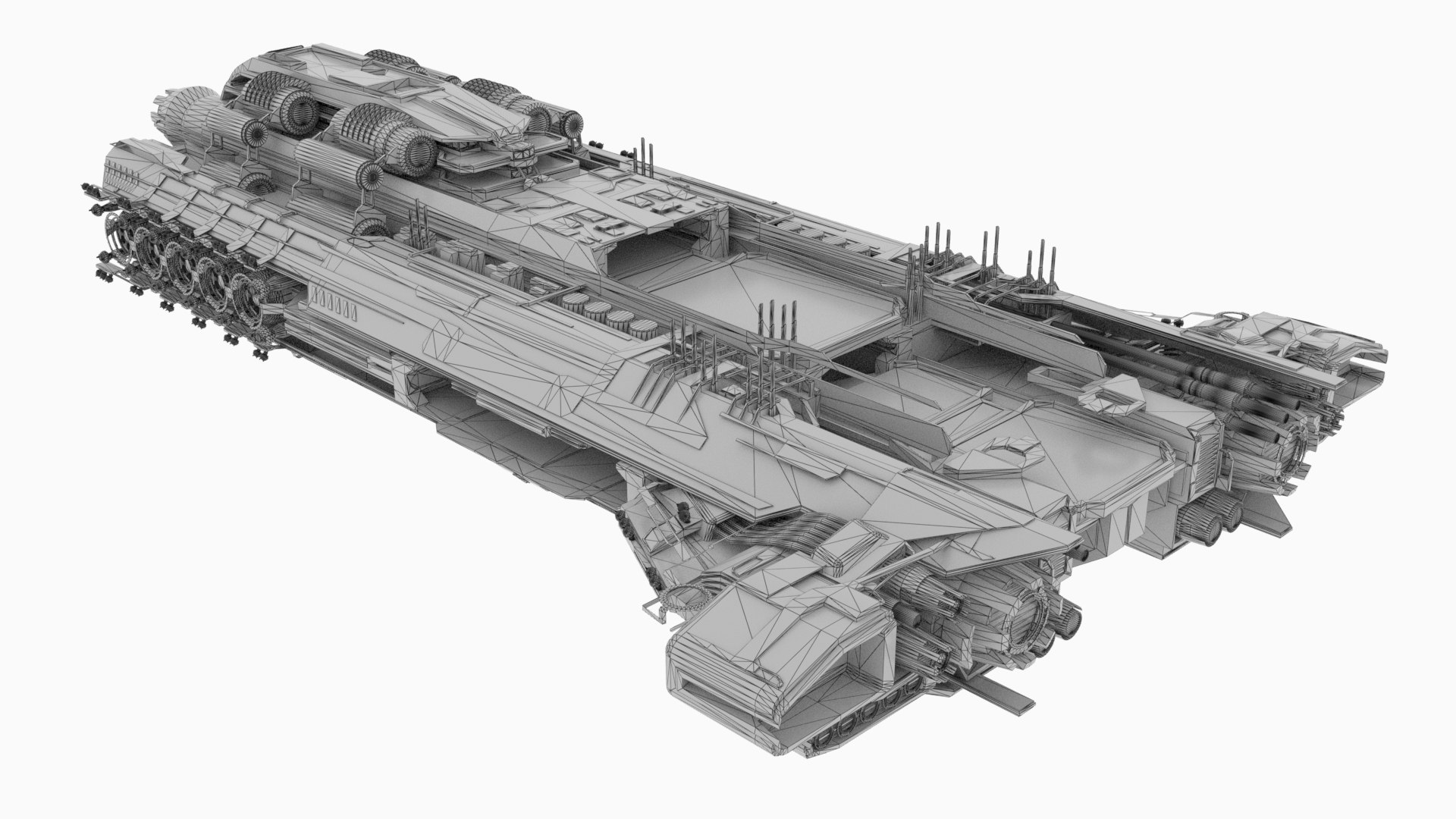 3D Spaceship - Battleship Cruiser Spacecraft - TurboSquid 1963226