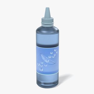 solution contact bottle 3d model