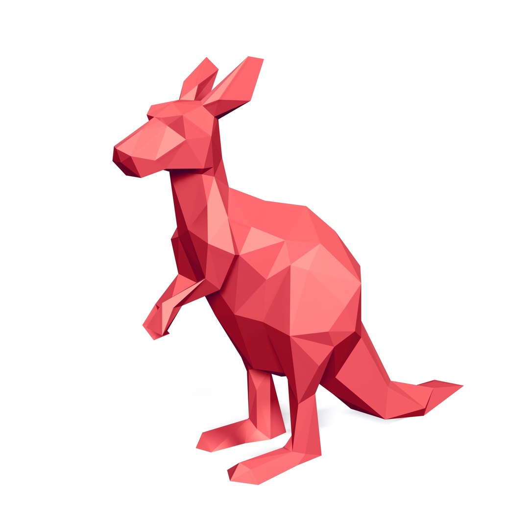 3D Cartoon Kangaroo Model - TurboSquid 2071195