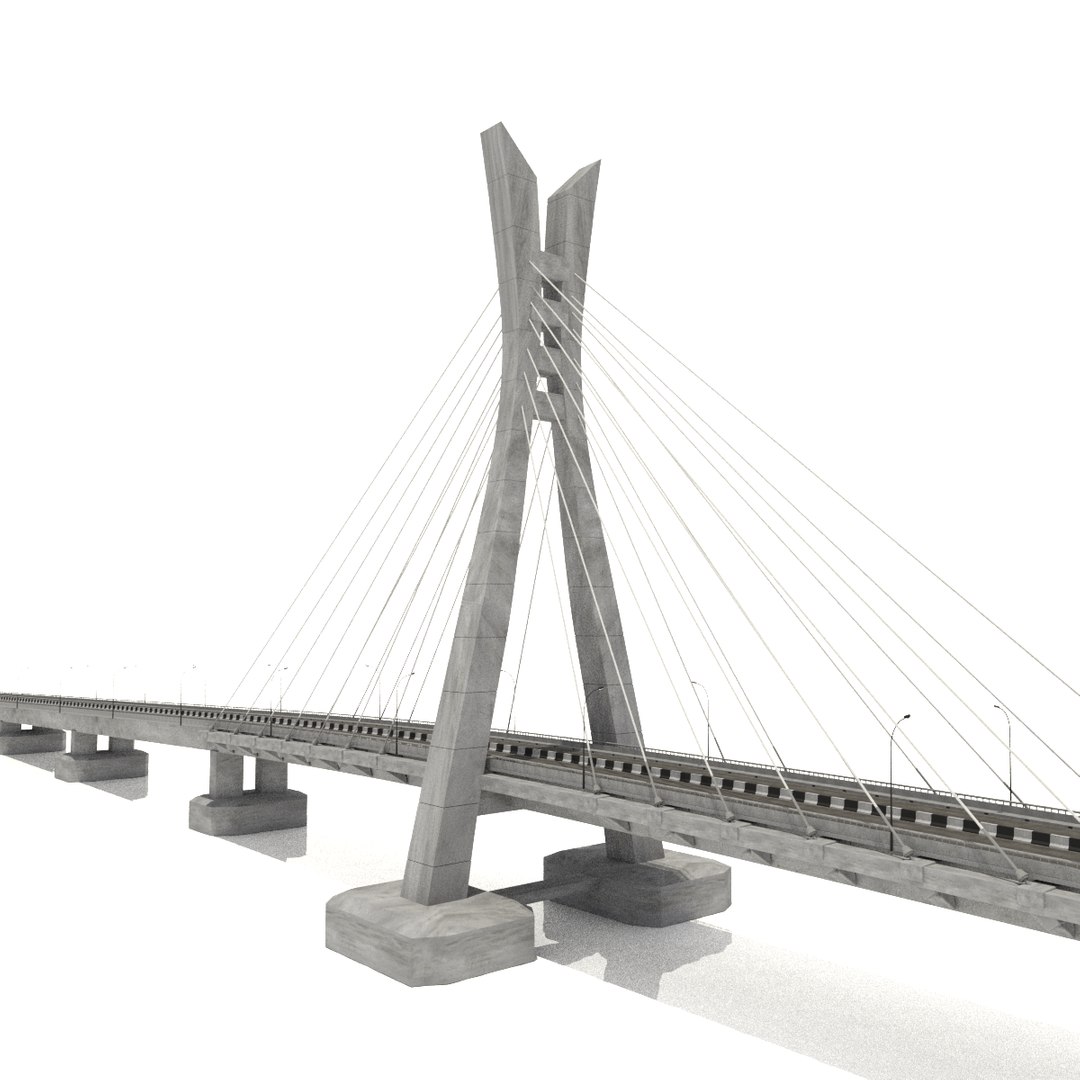 Lekki Ikoyi Bridge Lagos 3D Model - TurboSquid 1386783