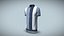 Camisa polo retrô masculina em low poly