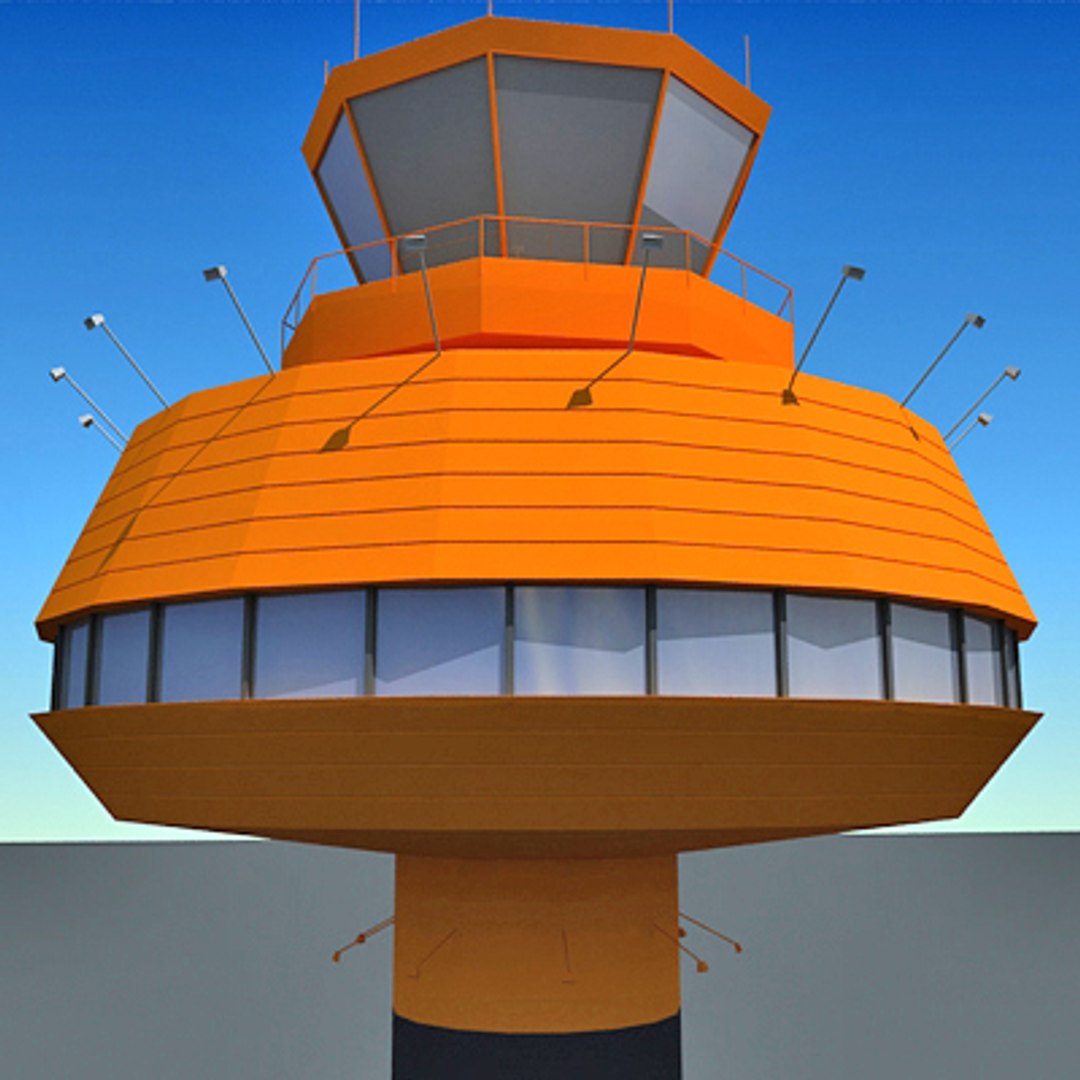 3d Model Airport Control Tower
