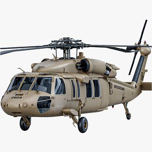 Sikorsky UH-60 Black Hawk Military Utility Helicopter Desert Camo PBR