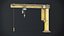 Jib Crane GameReady LODs 3D model