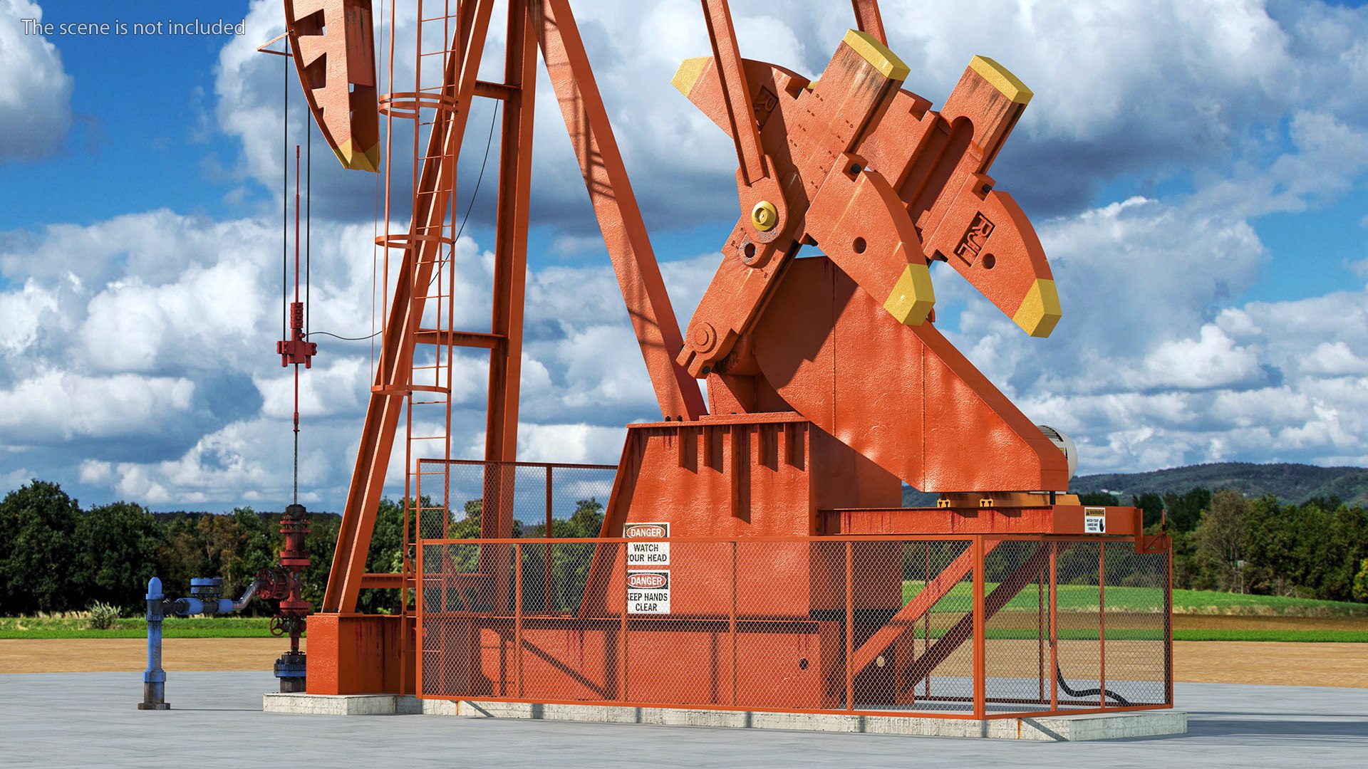 Oil Well Pump Jack Rigged 3D Model TurboSquid 2073153