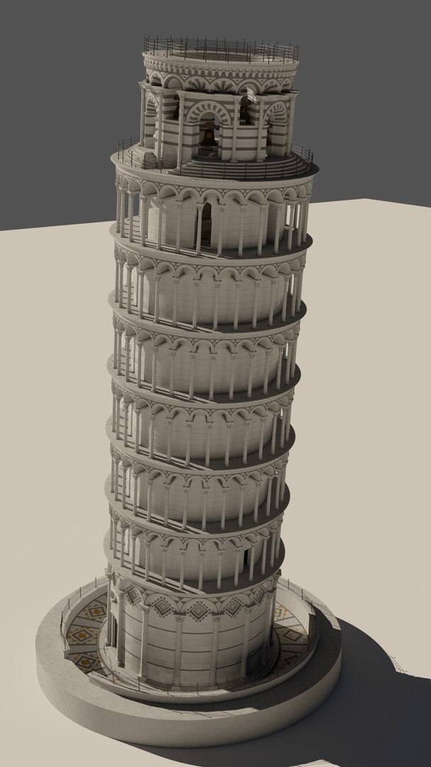 Leaning Tower of Pisa 3D model https://p.turbosquid.com/ts-thumb/rD/6OiF74/0G/0007/png/1639682618/1920x1080/fit_q87/68fa837523a122432ab8349dc32fec74c42e50ed/0007.jpg
