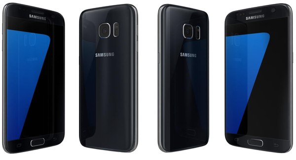 modelo 3d Samsung Galaxy S7 Negro - TurboSquid 1014366
