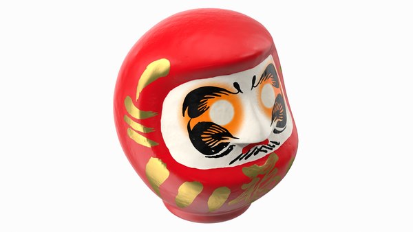 日本の伝統的なだるま赤3Dモデル - TurboSquid 1759651