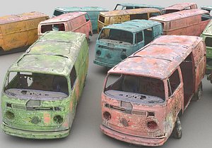 classic hippie wreck pack 3D