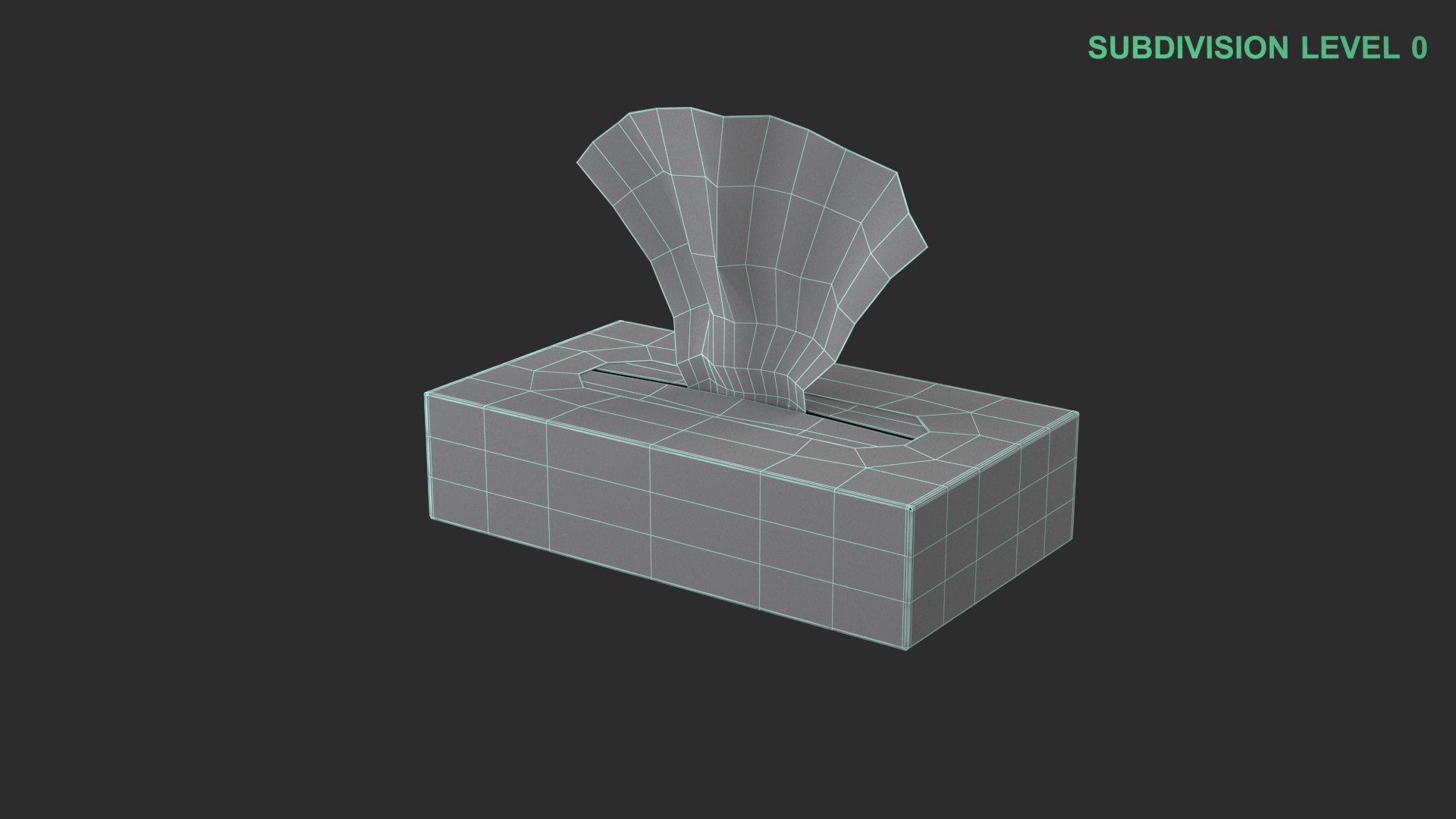 Tissue Box 3D model https://p.turbosquid.com/ts-thumb/rD/8CQB5b/r6/wireframe_0007/jpg/1739688291/1920x1080/fit_q87/fc2f237dc09d3f5cf1a0240c3e56678bb3f53fdc/wireframe_0007.jpg