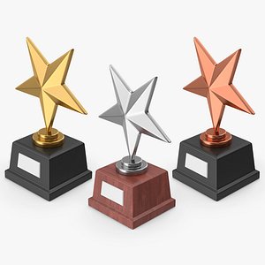 3D Star Trophy Awards