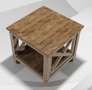 Rustic End Table