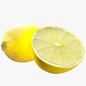 3D realistic lemon