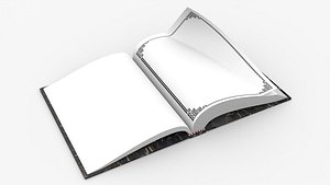 3D Book Rigged and Animated