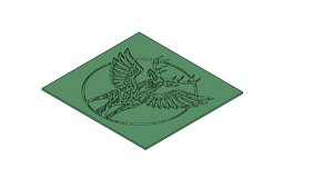 Winged Stag Mold for Resin Concrete and More