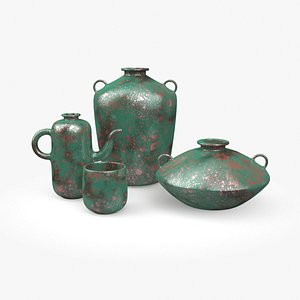 old vase green model