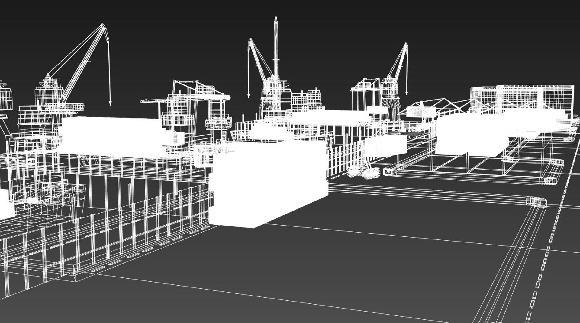 3D Port Scene - TurboSquid 1341584