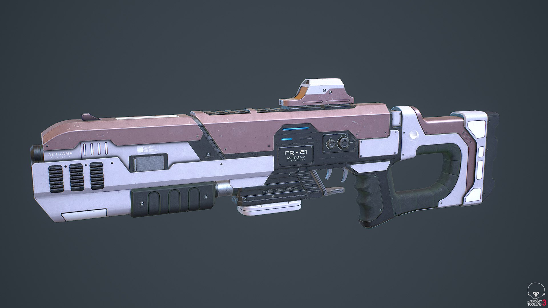 Laser Rifle Pbr 3d Model