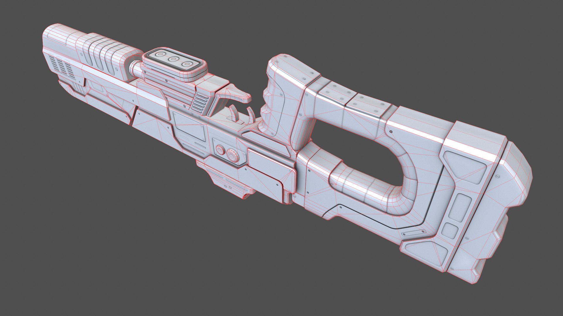 Laser Rifle Pbr 3d Model