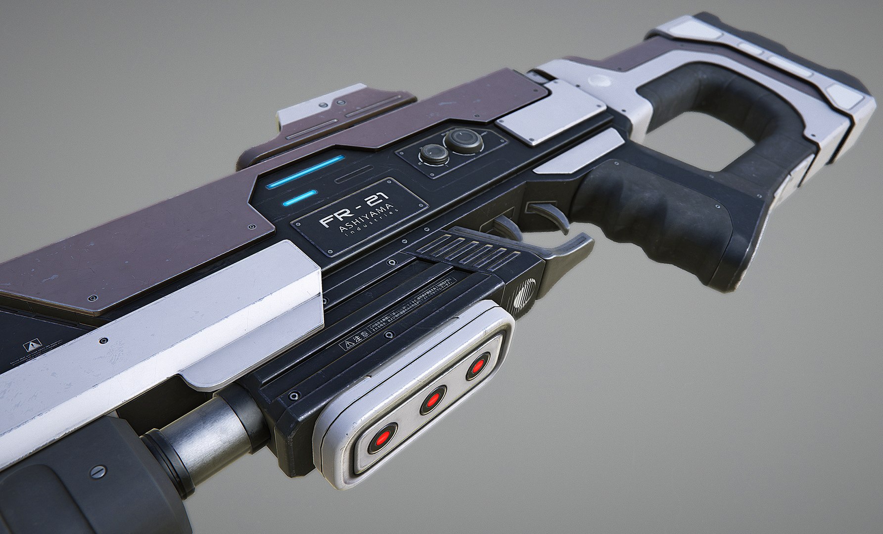 Laser Rifle Pbr 3d Model