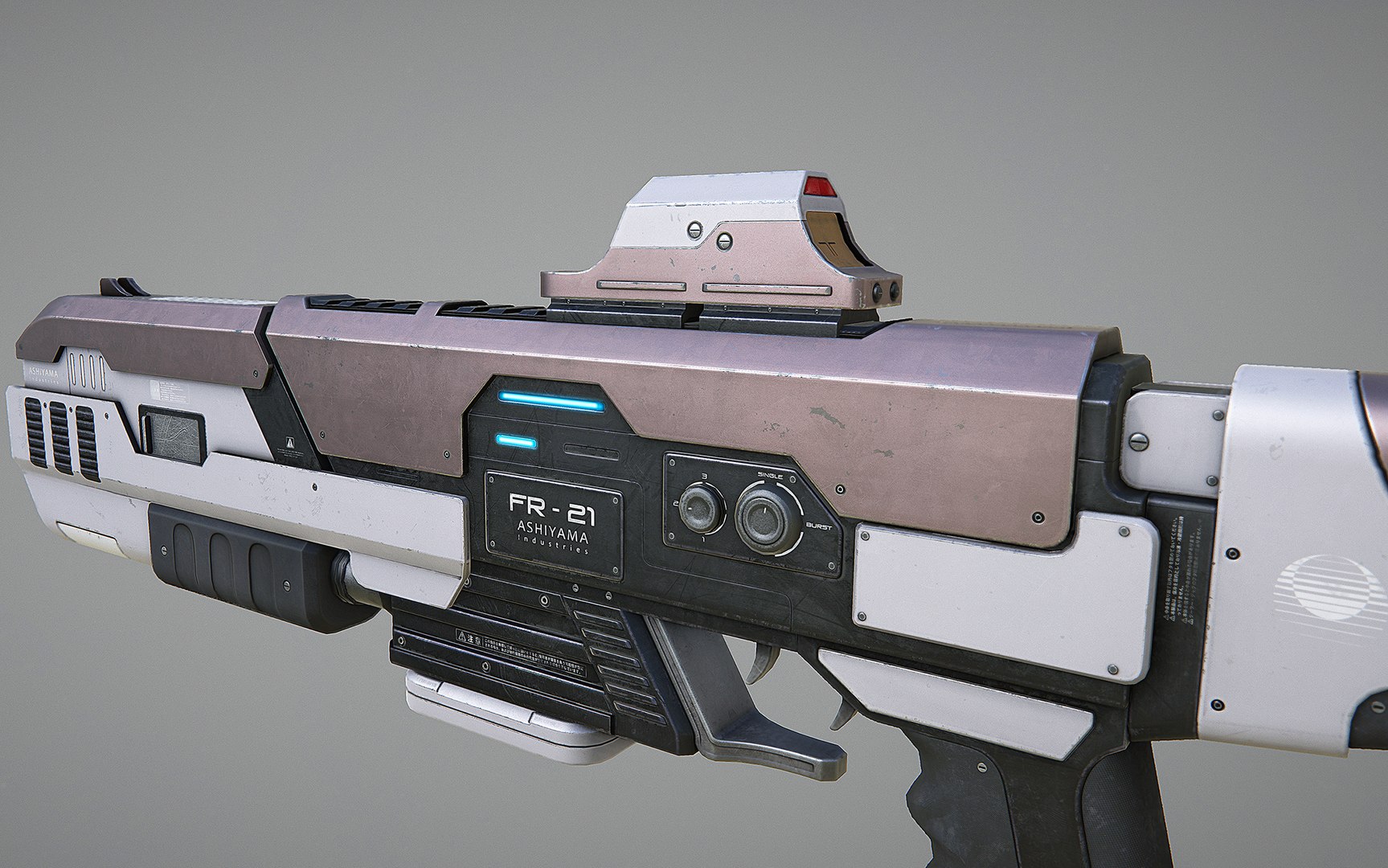 Laser Rifle Pbr 3d Model