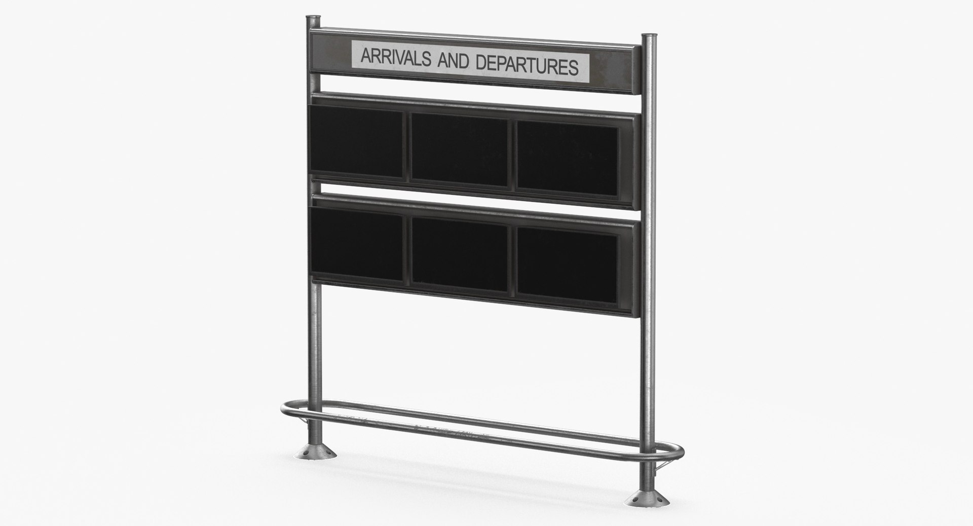 Departure Arrival Screens ON Or OFF Clean And Dirty 3D Model ...