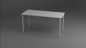 rigged foldable table desk model