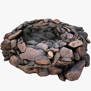 Coal Deposits for Mine Rocks and Ore 3D model