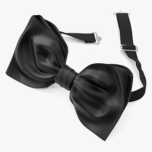 3D model Black Bow Tie