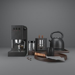 kitchenware food coffee 3D model