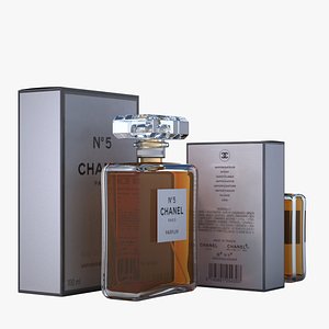 3d model - chanel n°5 perfume bottles