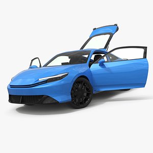 High Performance Coupe 2026 Light Blue Rigged 3D